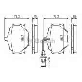 Колодки тормозные дисковые для LAND ROVER DISCOVERY(LG, LJ), RANGE ROVER(AE, AN, HAA, HAB, HAM, HBM, RE, RN) <b>BOSCH 0 986 424 267</b>