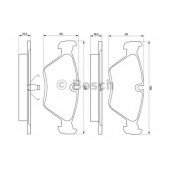 Колодки тормозные дисковые для VOLVO 850(LS,LW), C70, S70(LS), V70(LV), XC70 CROSS COUNTRY <b>BOSCH 0 986 461 752</b>