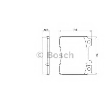 Колодки тормозные дисковые для MERCEDES S(C140,W140), SL(R129) <b>BOSCH 0 986 460 976</b>
