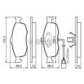 Колодки тормозные дисковые для FORD COUGAR(EC#), MONDEO(BAP,BFP,BNP,GBP), SCORPIO(GFR,GGR,GNR) <b>BOSCH 0 986 460 971</b>