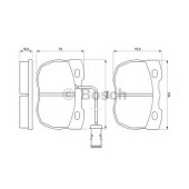 Колодки тормозные дисковые для LAND ROVER 88/109(LR#), 90/110(DHMC), DISCOVERY(LG, LJ), RANGE ROVER(AE, AN, HAA, HAB, HAM, HBM, LP, RE, RN) <b>BOSCH 0 986 424 287</b>