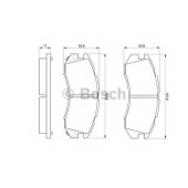 Колодки тормозные дисковые для SUBARU IMPREZA(GC,GF,GFC), LEGACY(BC,BD,BG,BJF) <b>BOSCH 0 986 460 984</b>