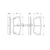Колодки тормозные дисковые для SUZUKI VITARA(ET,TA), X-90(EL) <b>BOSCH 0 986 461 750</b>