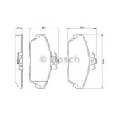 Колодки тормозные дисковые для LAND ROVER FREELANDER(LN,LN#) <b>BOSCH 0 986 424 566</b>