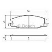 Колодки тормозные дисковые для ISUZU TROOPER(UBS) / OPEL CAMPO(TF#), FRONTERA(5#MWL4,5#SUD2) <b>BOSCH 0 986 460 960</b>