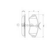 Колодки тормозные дисковые для NISSAN ALMERA(N16), PRIMERA(P10,P11) <b>BOSCH 0 986 461 147</b>