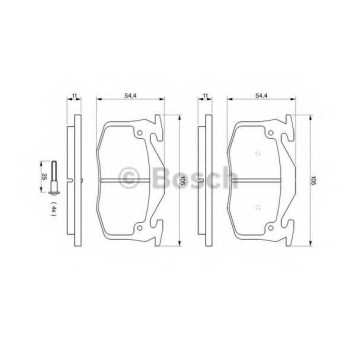 Колодки тормозные дисковые для RENAULT 19(853#, B/C53#, D53#, L53#, S53#), CLIO(5/357#, B/C57#, S57#) <b>BOSCH 0 986 461 149</b>