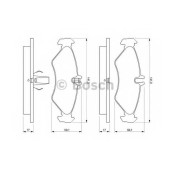 Колодки тормозные дисковые для MERCEDES SPRINTER(901, 902, 903, 904) / VW LT(2, 2DA, 2DB, 2DC, 2DD, 2DE, 2DF, 2DH, 2DK) <b>BOSCH 0 986 424 463</b>