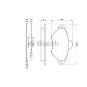 Колодки тормозные дисковые для CITROEN XANTIA(X1,X2) <b>BOSCH 0 986 424 278</b>