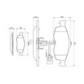 Колодки тормозные дисковые для FORD COUGAR(EC#), MONDEO(BAP,BFP,BNP,GBP), SCORPIO(GAE,GGE), SIERRA(BNC,GBC) <b>BOSCH 0 986 424 359</b>