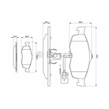 Колодки тормозные дисковые для FORD COUGAR(EC#), MONDEO(BAP,BFP,BNP,GBP), SCORPIO(GAE,GGE), SIERRA(BNC,GBC) <b>BOSCH 0 986 424 359</b>