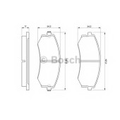 Колодки тормозные дисковые для HYUNDAI COUPE, ELANTRA, LANTRA, MATRIX, SONATA / KIA JOICE, MAGENTIS / NISSAN PRAIRIE / SSANGYONG KORANDO, REXTON <b>BOSCH 0 986 424 215</b>