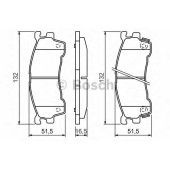 Колодки тормозные дисковые для MAZDA 323 F(BJ), 626(GE,GF,GW), FAMILIA(BJ), MX-6(GD,GE), PREMACY(CP), XEDOS 6(CA) <b>BOSCH 0 986 460 975</b>
