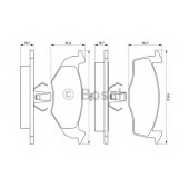 Колодки тормозные дисковые для VW GOLF(1H1,1H5), POLO(6KV2,6KV5), VENTO(1H2) <b>BOSCH 0 986 424 347</b>