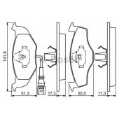 Колодки тормозные дисковые для SKODA FABIA(6Y2,6Y3,6Y5) / VW POLO(9N#) <b>BOSCH 0 986 424 723</b>