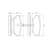 Колодки тормозные дисковые для SUZUKI GRAND VITARA(FT,GT), JIMNY(FJ), VITARA(ET,TA) <b>BOSCH 0 986 424 251</b>