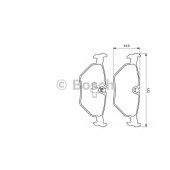 Колодки тормозные дисковые для SAAB 9-5(YS3E) <b>BOSCH 0 986 424 667</b>