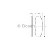 Колодки тормозные дисковые для LEXUS GX / MITSUBISHI PAJERO / TOYOTA 4 RUNNER, FJ CRUISER, HILUX, LAND CRUISER 100, LAND CRUISER 150, LAND CRUISER 90, LAND CRUISER, SEQUOIA <b>BOSCH 0 986 424 313</b>