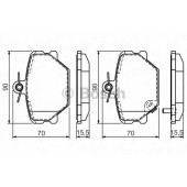 Колодки тормозные дисковые <b>BOSCH 0 986 424 471</b>