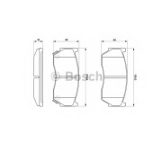 Колодки тормозные дисковые для NISSAN ALMERA(N15), PULSAR(N15), SUNNY <b>BOSCH 0 986 424 369</b>