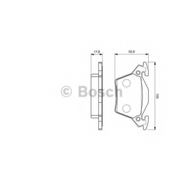 Колодки тормозные дисковые для MERCEDES V(638/2), VITO(638) <b>BOSCH 0 986 460 002</b>