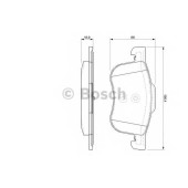 Колодки тормозные дисковые для VOLVO S60, S80(TS,XY), V70(SW), XC70 CROSS COUNTRY <b>BOSCH 0 986 424 540</b>