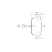 Колодки тормозные дисковые для NISSAN ALMERA TINO(V10), PRIMERA(P12,WP12) <b>BOSCH 0 986 424 791</b>