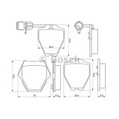 Колодки тормозные дисковые для AUDI 100(4A,C4), A6(4A,C4), A8(4D2,4D8) <b>BOSCH 0 986 424 689</b>