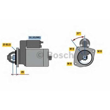 Стартер 2,5кВт для CITROEN JUMPER(Z#,244) / FIAT DUCATO(250, 290) / PEUGEOT BOXER <b>BOSCH 0 986 023 120</b>