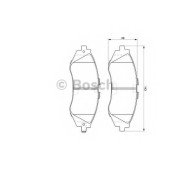 Колодки тормозные дисковые для CHEVROLET EPICA(KL1#), EVANDA, LANOS / DAEWOO EVANDA(KLAL), LANOS(KLAT), LEGANZA(KLAV), NUBIRA(KLAJ) <b>BOSCH 0 986 424 474</b>