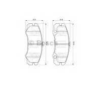 Колодки тормозные дисковые для OPEL FRONTERA(6B#) <b>BOSCH 0 986 424 760</b>