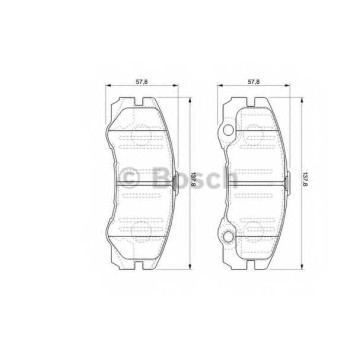 Колодки тормозные дисковые для OPEL FRONTERA(6B#) <b>BOSCH 0 986 424 760</b>