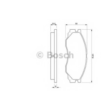 Колодки тормозные дисковые для MITSUBISHI L 200, L 300, L 400 / SPACE GEAR, L 400 <b>BOSCH 0 986 424 572</b>