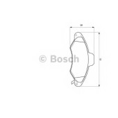 Колодки тормозные дисковые для FORD ESCORT 95(AVL), ESCORT(AAL, ABL, AFL, ALL, ANL, GAL) <b>BOSCH 0 986 424 644</b>