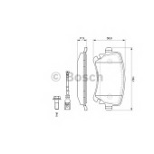 Колодки тормозные дисковые для VW MULTIVAN, TRANSPORTER <b>BOSCH 0 986 494 108</b>