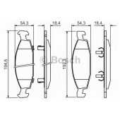 Колодки тормозные дисковые для JEEP GRAND CHEROKEE(WG,WJ) <b>BOSCH 0 986 424 666</b>