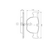 Колодки тормозные дисковые для LAND ROVER RANGE ROVER(LM) <b>BOSCH 0 986 424 687</b>