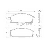 Колодки тормозные дисковые для NISSAN ELGRAND(E50), PATHFINDER(R50), X-TRAIL(T30) <b>BOSCH 0 986 424 715</b>