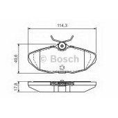 Колодки тормозные дисковые <b>BOSCH 0 986 424 702</b>
