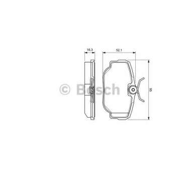 Колодки тормозные дисковые для LAND ROVER DISCOVERY(LJ,LT), RANGE ROVER(LP) <b>BOSCH 0 986 424 564</b>