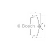 Колодки тормозные дисковые для NISSAN ALMERA(N16), PRIMERA(P11) <b>BOSCH 0 986 424 781</b>