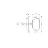 Колодки тормозные дисковые для FIAT LINEA(323), PUNTO(199) / LANCIA LYBRA(839AX,839BX) <b>BOSCH 0 986 424 553</b>