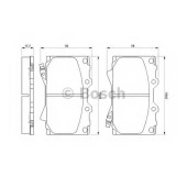 Колодки тормозные дисковые для LEXUS LX / TOYOTA LAND CRUISER 100, LAND CRUISER, SEQUOIA <b>BOSCH 0 986 424 640</b>