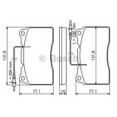 Колодки тормозные дисковые для CITROEN C8(EA#,EB#) / FIAT ULYSSE(179AX) / LANCIA PHEDRA(179) / PEUGEOT 607(9D,9U), 807(E) <b>BOSCH 0 986 424 738</b>