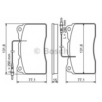 Колодки тормозные дисковые для CITROEN C8(EA#,EB#) / FIAT ULYSSE(179AX) / LANCIA PHEDRA(179) / PEUGEOT 607(9D,9U), 807(E) <b>BOSCH 0 986 424 738</b>
