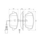 Колодки тормозные дисковые для SKODA FABIA(6Y2,6Y3,6Y5), ROOMSTER(5J) / VW POLO(6KV2,9A4,9N#) <b>BOSCH 0 986 494 105</b>