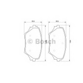 Колодки тормозные дисковые для TOYOTA RAV 4(ACA2#,CLA2#,XA2#,ZCA2#) <b>BOSCH 0 986 424 719</b>