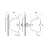 Колодки тормозные дисковые для BMW 5(E60,E61), 6(E63,E64) <b>BOSCH 0 986 424 766</b>