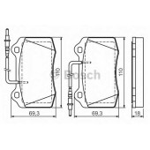 Колодки тормозные дисковые для PEUGEOT 406(8C) <b>BOSCH 0 986 424 658</b>