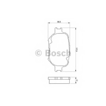 Колодки тормозные дисковые для TOYOTA CELICA(ZZT23#), COROLLA(#E12J#, #E12T#, CDE12#, ZDE12#) <b>BOSCH 0 986 424 808</b>